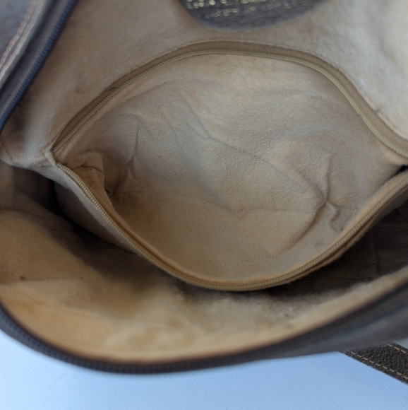 GUCCI VINTAGE GG MONOGRAM CANVAS LEATHER WOMEN'S SHOULDER CROSSBODY BAG - Picture 11 of 12